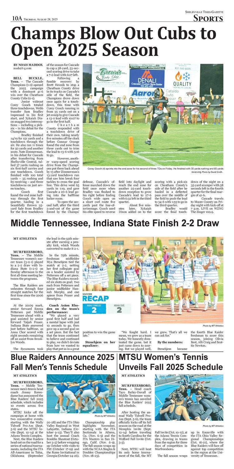 E-Edition Aug. 28, 2025 - Shelbyville Times-Gazette
